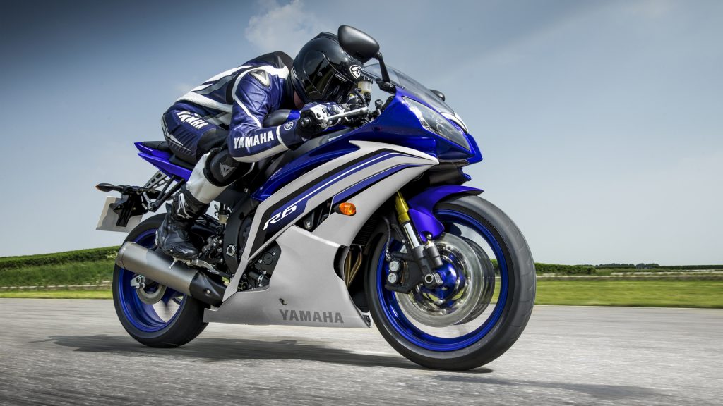 2016 Yamaha Yzf R6 Blue Sports Ranger Fhd Wallpaper