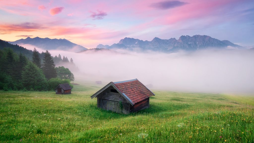 Alps Meadow Germany Fhd Wallpaper