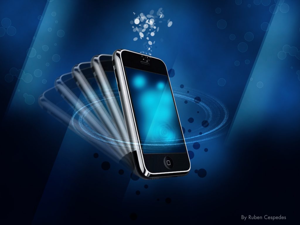 Blue Abstract Iphone Hd Wallpaper