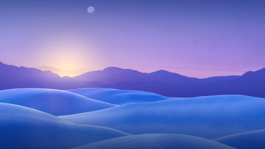 Blue Sand Dunes Blue Sky Fhd Wallpaper
