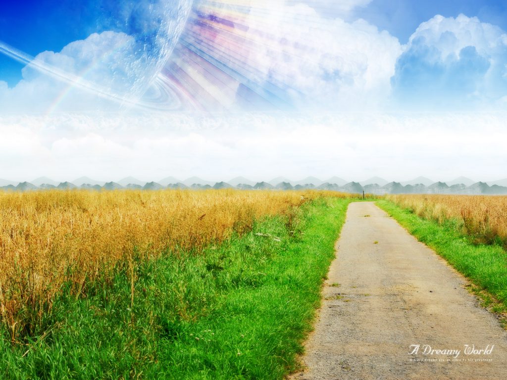 Dreamy World Path Nature Landscape Hd Wallpaper