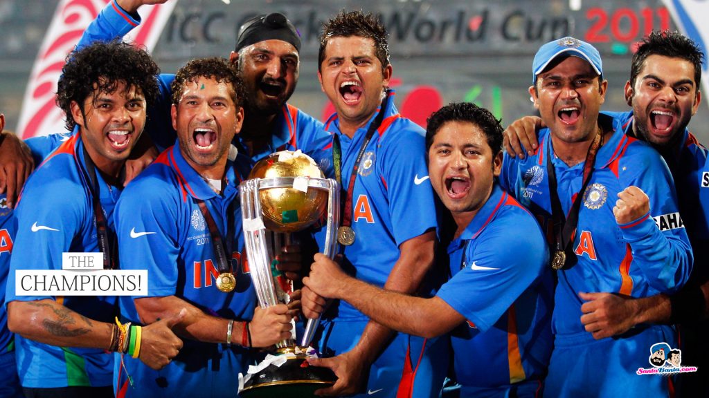 Gorgeous Team India 2011 World Cup Fhd Wallpaper