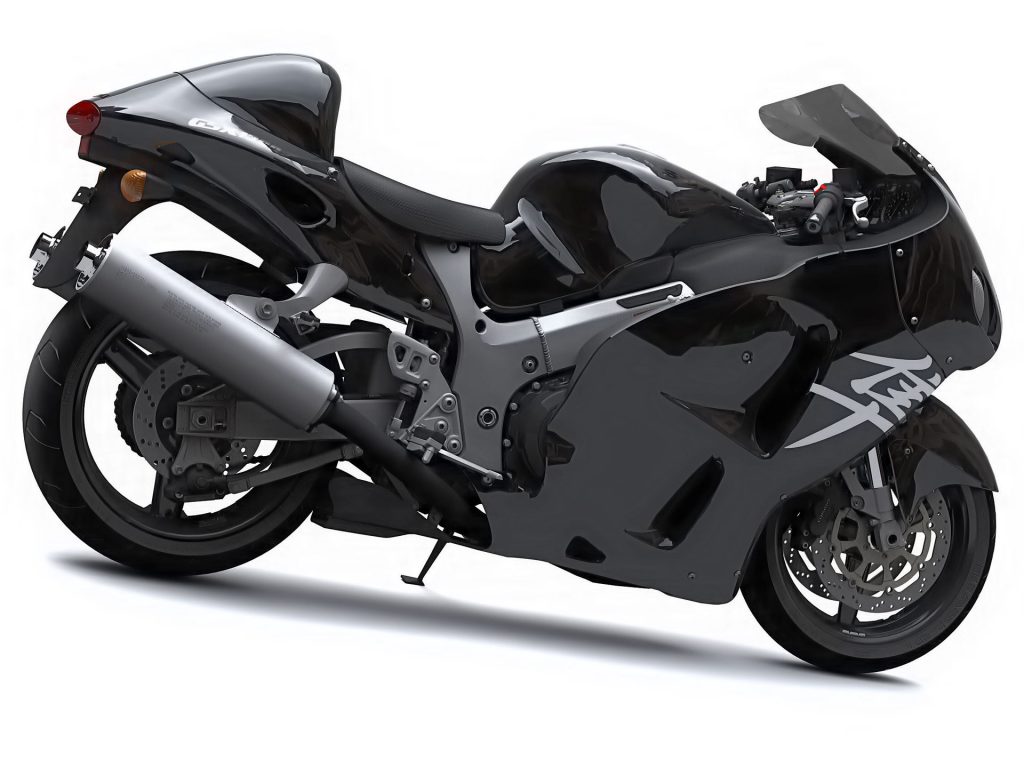 Power Of Black Suzuki Hayabusa Fhd Wallpaper