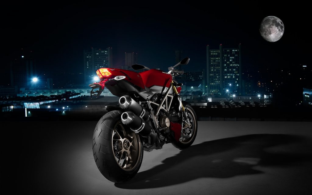 Red Ducati Sexy Bike Fhd Wallpaper