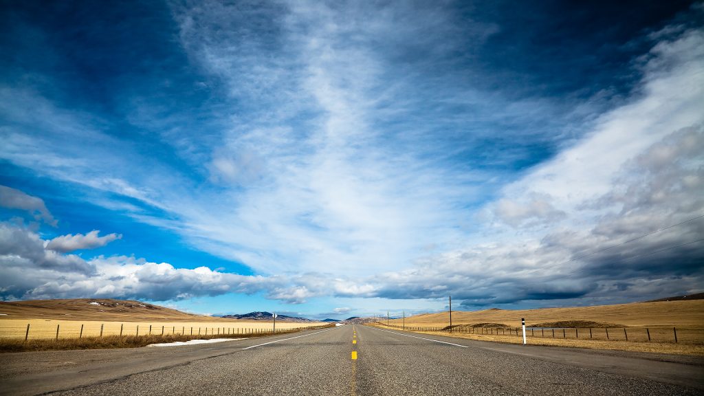 Road And Sky Beautiful Fhd Wallpaper