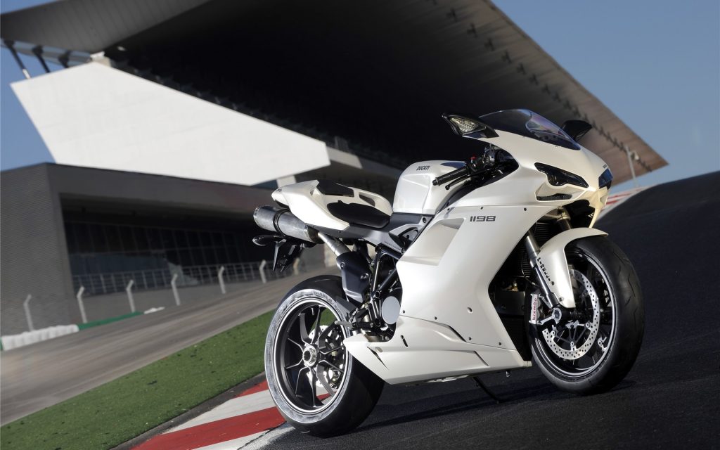 White Beauty Fhd Ducati 1198 Wallpaper