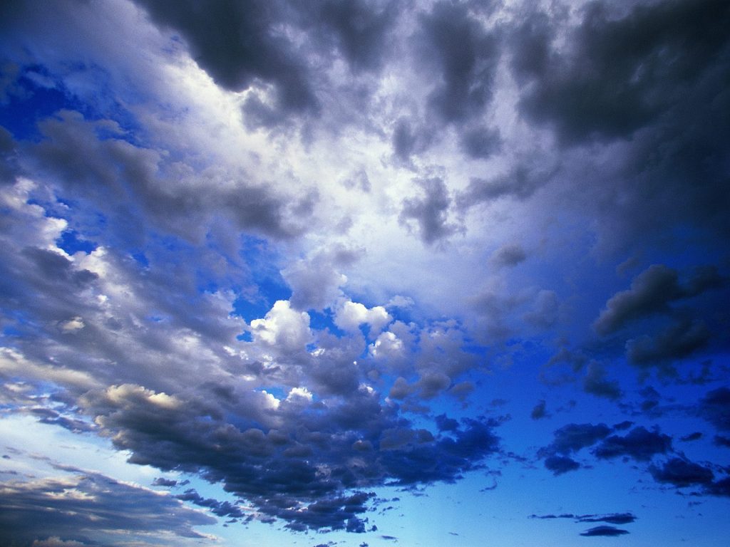 Wild Blue Cloudy Sky Hd Wallpaper