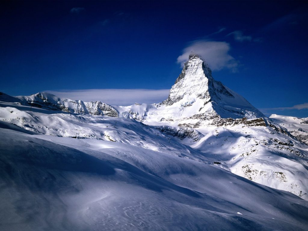 Awesome Matterhorn Valais Switzerland Hd Winter Wallpaper