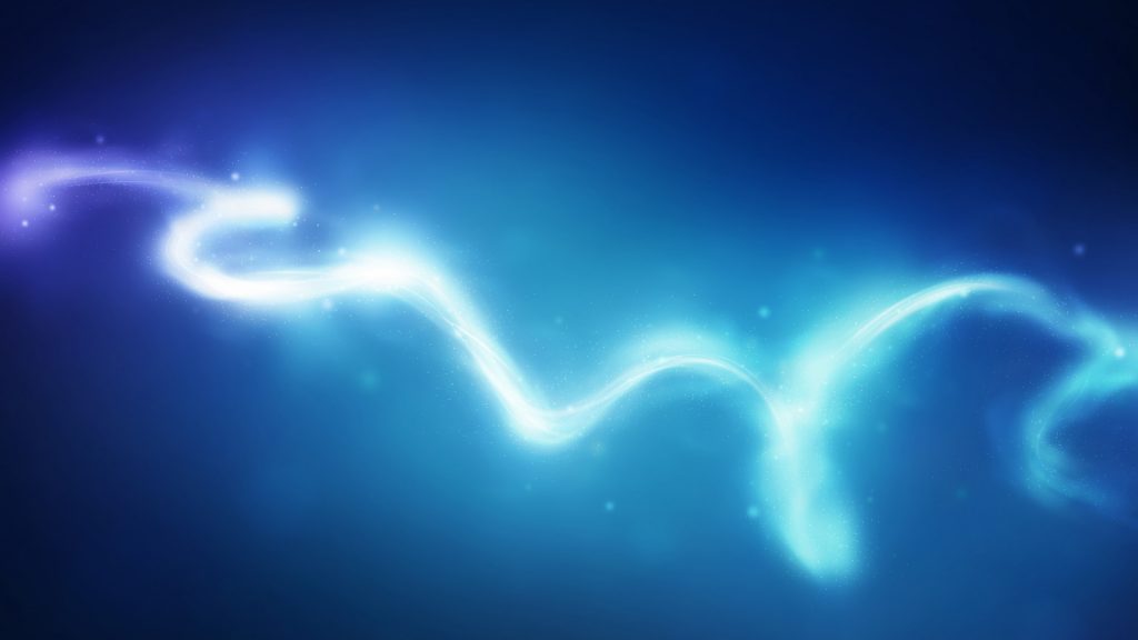 Abstract River Blue Glowing Fhd Wallpaper