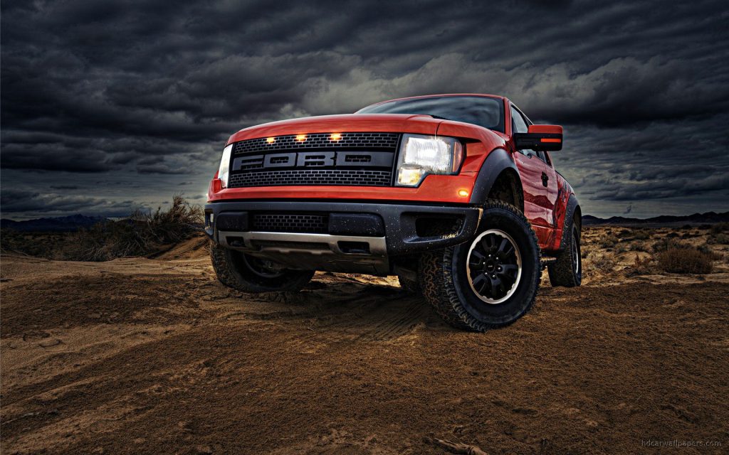 Adventuric Orange 2010 Ford F150 Svt Raptor 3 Fhd Wallpaper