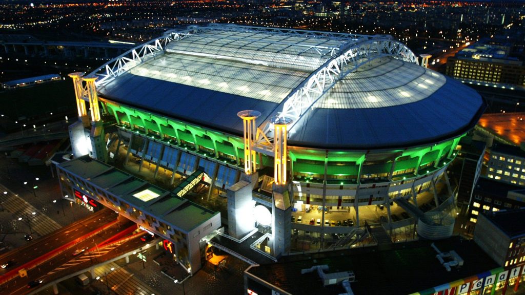 Amsterdam Arena Colorful Lightings Fhd Wallpapers