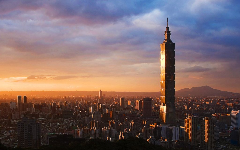 Appealing Skycrappers Taipei Taiwan Fhd Wallpaper