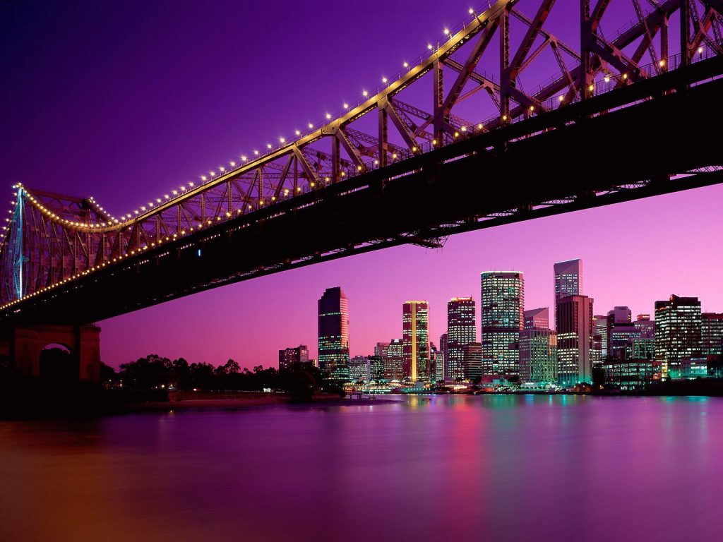 Attractive Brisbane Bridge In Australia Hd Wallpaper