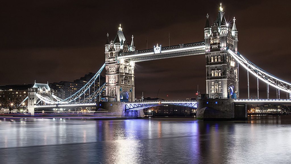 Attractive Night View Tower Bridge Fhd Wallpaper