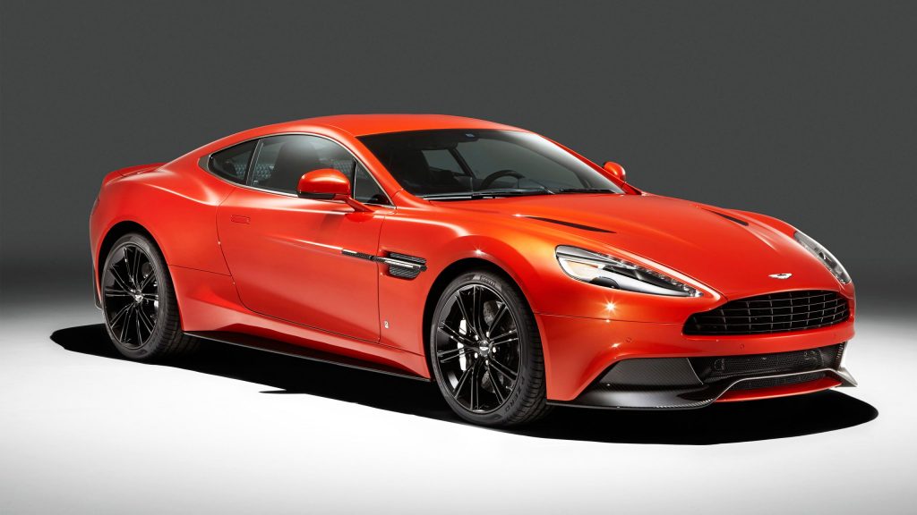 Attractive Orange Q By Aston Martin Vanquish 2014 Fhd Wallpaper