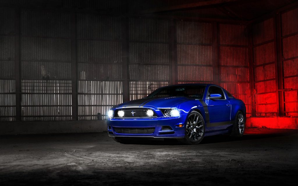 Awesome Blue Ford Mustang 2 1 Fhd Wallpaper