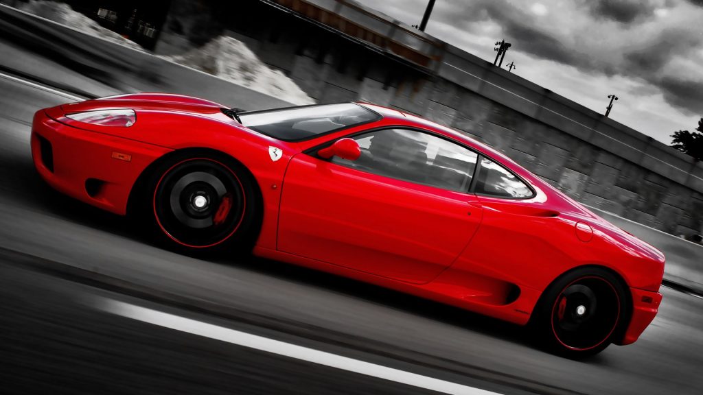 Awesome Red Ferrari On Forged Cf 5 Wheels Fhd Wallpaper