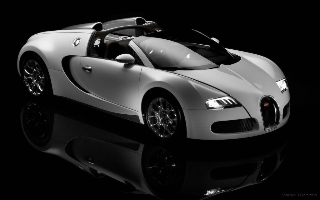 Beautiful Gray Silver Bugatti Veyron Fhd Wallpaper