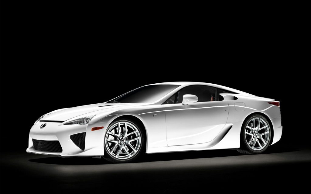 Beautiful Silvery White 2011 Lexus Lfa 4 Fhd Wallpaper