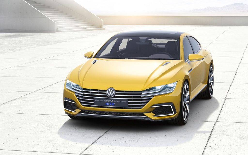 Beautiful Yellow Volkswagen Sport Coupe Concept Gte Fhd Wallpaper