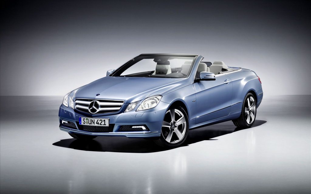 Blue Sleek Beauty 2011 Mercedes Benz E Class Cabriolet 2 Fhd Wallpaper