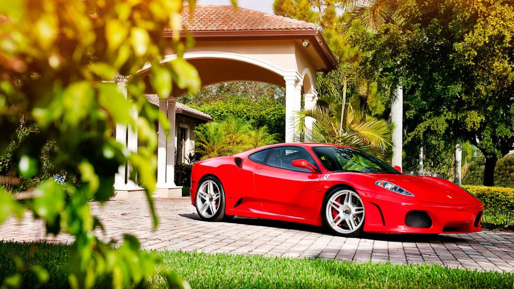 Boat Like Red Ferrari F430 Adv1 Wheels Beautiful Fhd Wallpaper