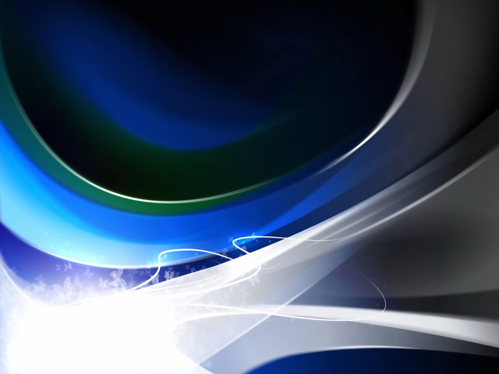 Bright Blue And White Abstracts Hd Wallpaper