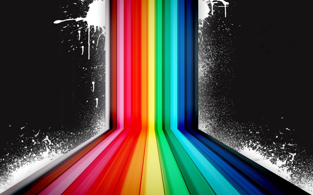 Bright Rainbow Path Hd Wallpaper