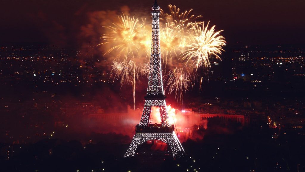 Celebrations At Eiffel Tower Fhd Wallpaper