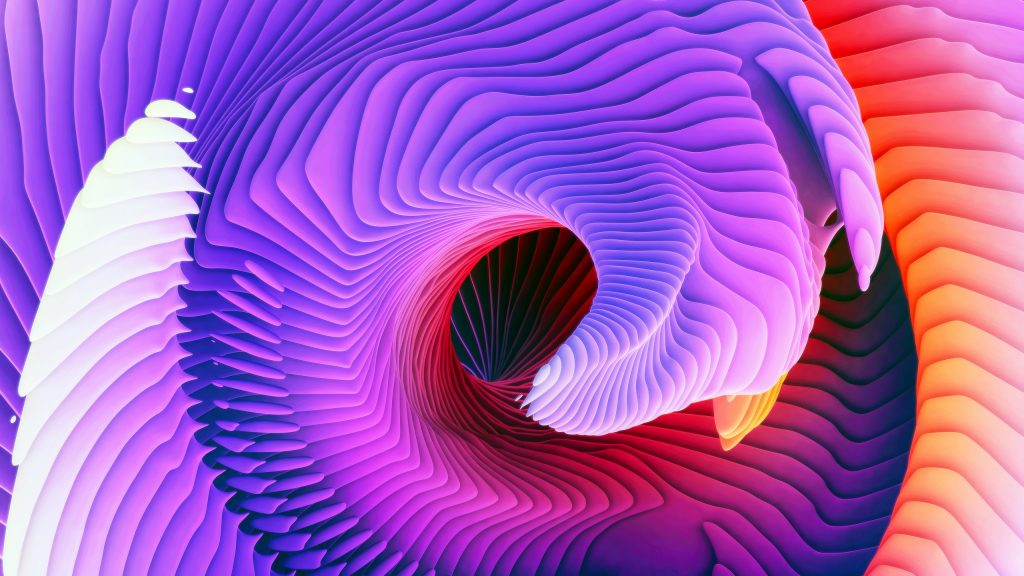 Colorful Abstract Spiral Design Fhd Wallpaper