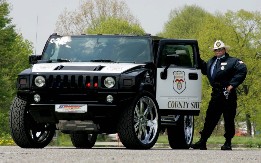 Commanding Vehicle Rider Hummer Police Car Fhd Wallpaper