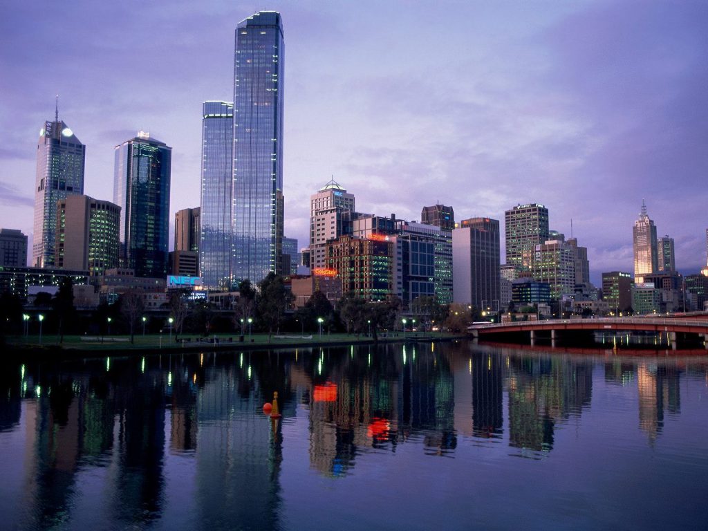 Cool Blue Sky Yarra River Melbourne Hd Wallpaper