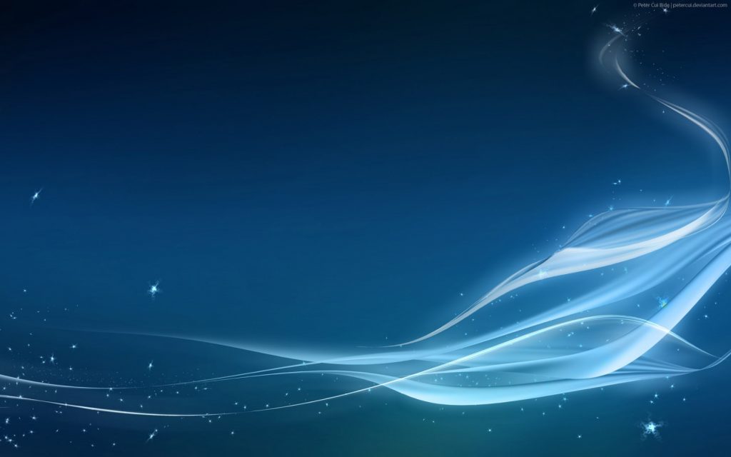 Cool Blue Waves Abstracts Hd Wallpaper
