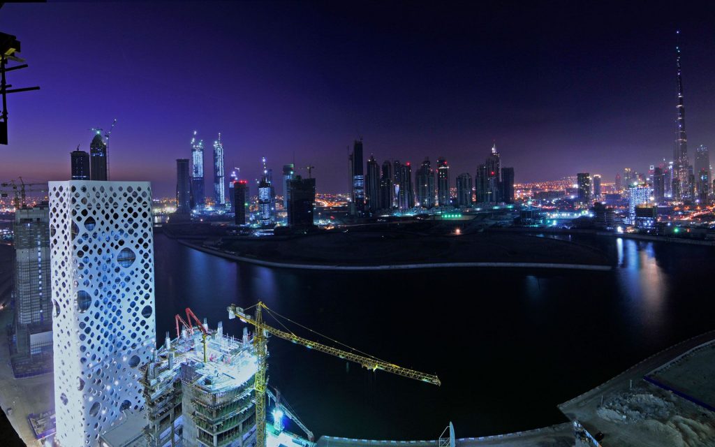 Cool Dark Nights Dubai Fhd Wallpaper