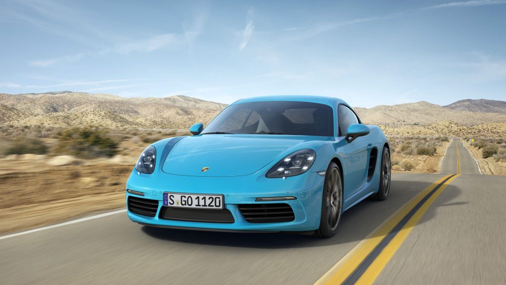 Cool Ocean Blue Porsche 718 Cayman 4k Uhd Wallpaper