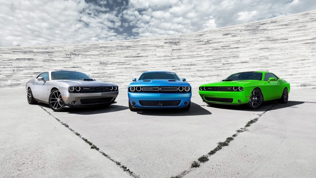 Courgeous Riders On Race 2015 Dodge Challenger Cars Fhd Wallpaper