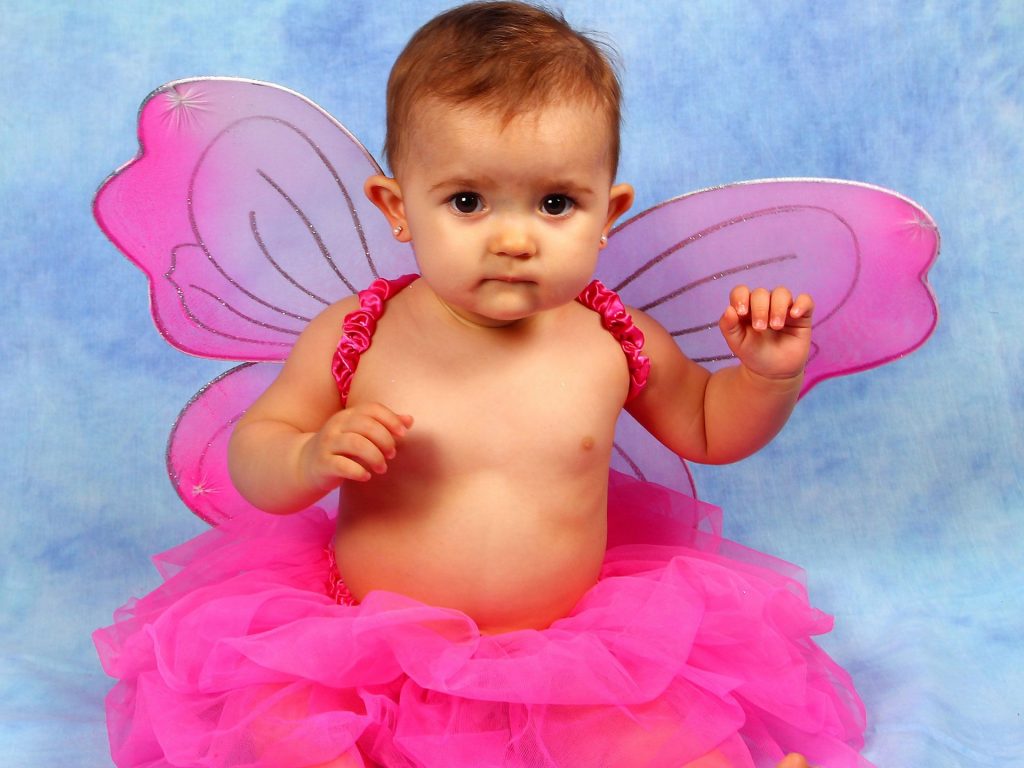 Cutest Pink Baby Girl Fhd Wallpaper