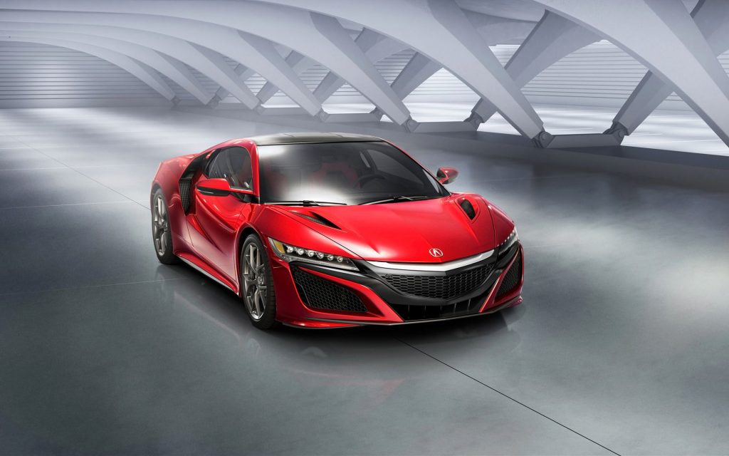 Dazzling Beautiful Red 2016 Acura Nsx Fhd Wallpaper