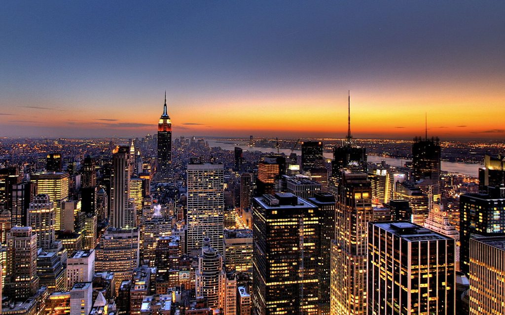 Dazzling Skycrappers New York Fhd Wallpaper