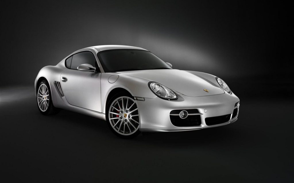 Dazzling White Porsche Cayman Fhd Wallpaper