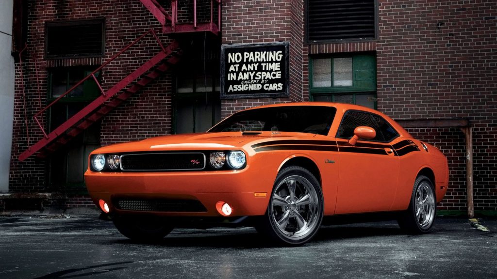 Deep Orange 2014 Dodge Challenger Rt Classic Fhd Wallpaper