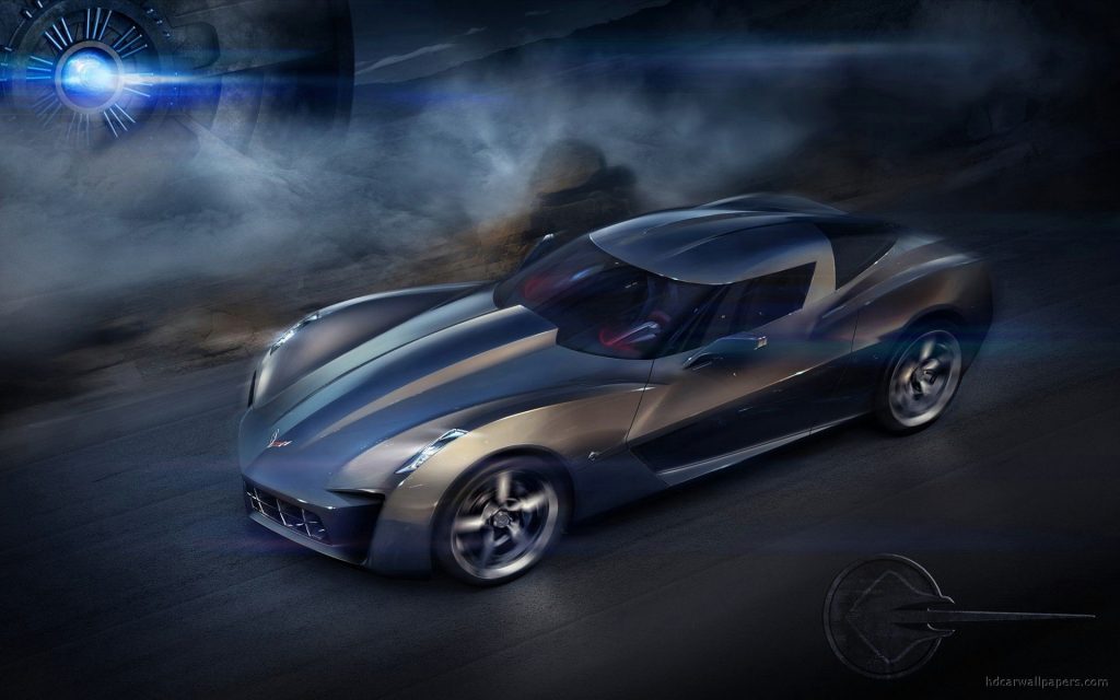 Digital Art Chevrolet Corvette Stingray Concept Car Fhd Wallpaper