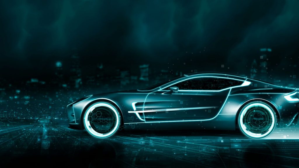 Digital Graphics Tron Aston Martin Fhd Wallpaper