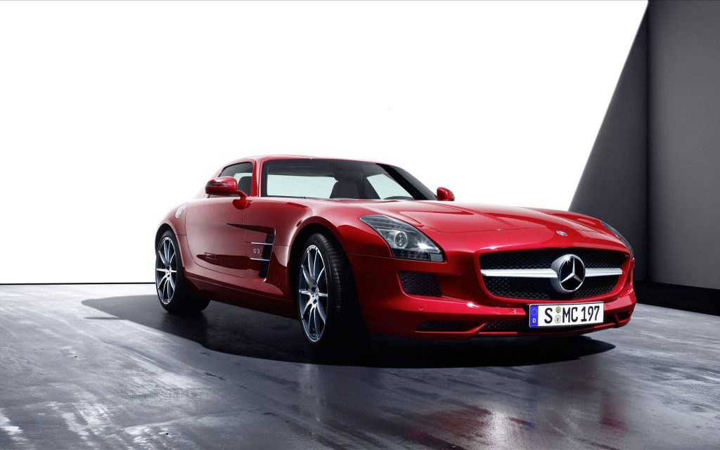 Distictive Red 2011 Mercedes Benz Sls 3 Fhd Wallpaper