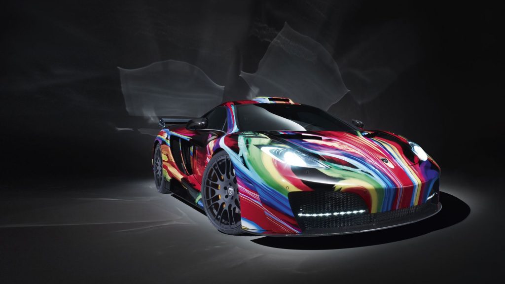 Distinctive Multicolour Mclaren Mp4 12c Art Car Hamann Fhd Wallpaper