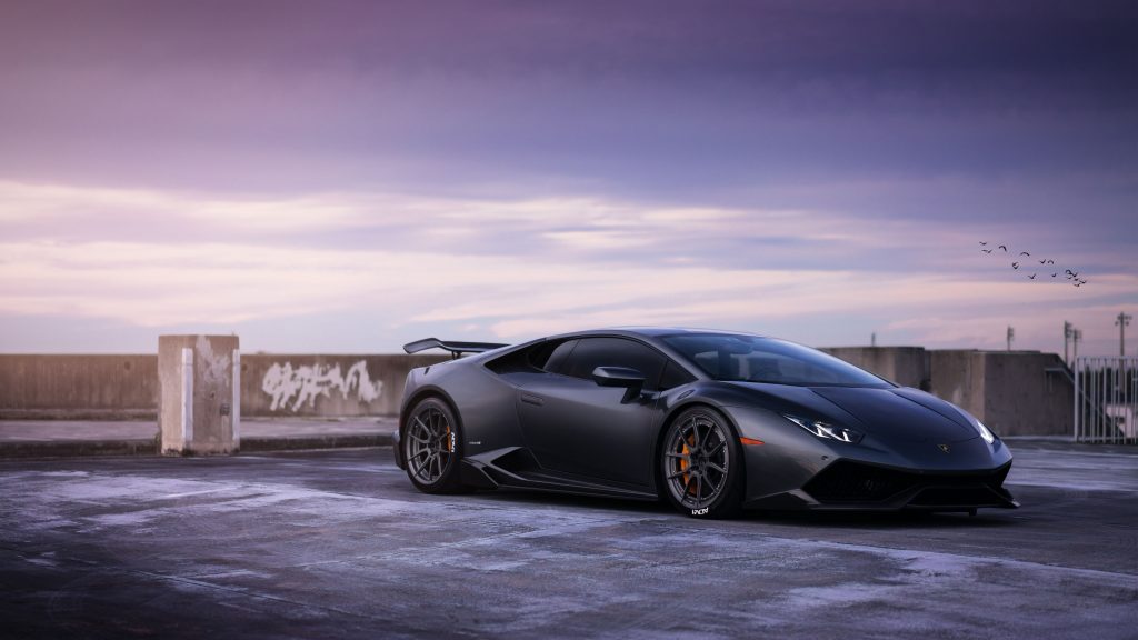 Elegant Black Lamborghini Huracan On Adv1 Wheels 5k Uhd Wallpaper