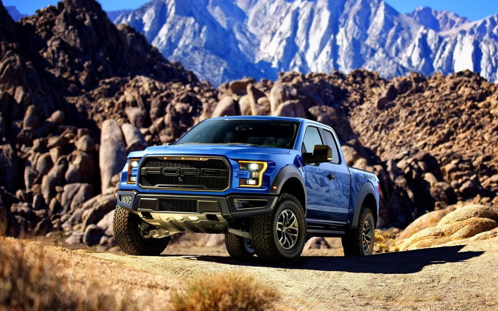 Energetic Blue Rider 2016 Ford F 150 Raptor Fhd Wallpaper