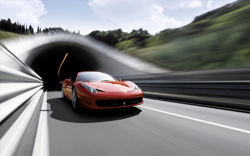 Energetic Speed Racer Ferrari 458 Italia Supercar 4 Fhd Wallpaper