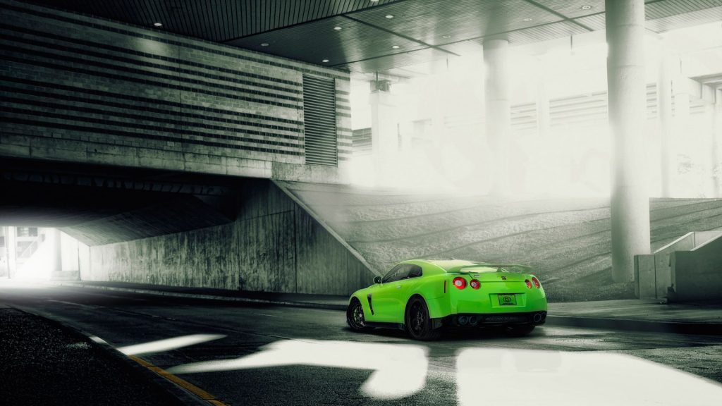 Ever Green Nissan Gtr Fhd Wallpaper