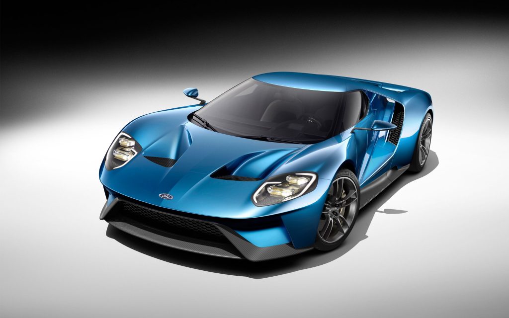 Exciting Blue 2016 Ford Gt 3d Fhd Wallpaper